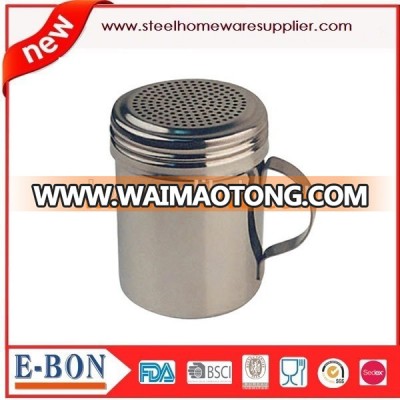 Wholesale Stainless Steel Salt Pepper Sugar Spice Powder Shaker Dredge Shaker With Handle