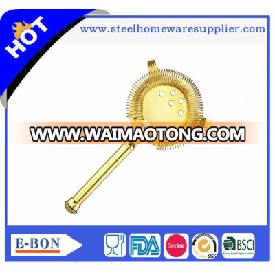 New Stainless Steel Copper Plating No Prong Strainer